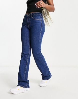Mango low rise bootcut jeans in light blue denim - ASOS Price Checker
