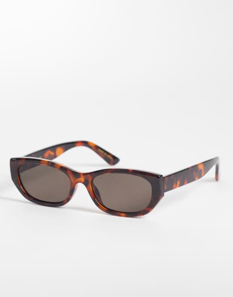 Mango - Lunettes de soleil angulaires - Écaille de tortue - view 1
