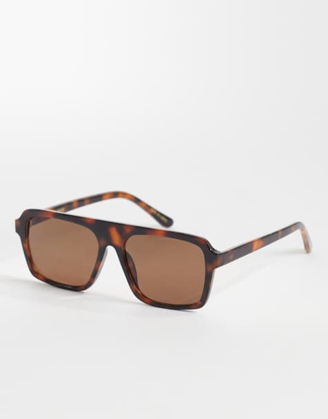 Mango - Lunettes de soleil aviateur - Écaille de tortue - view 1