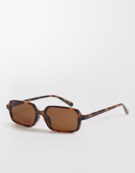 Mango - Lunettes de soleil carrées - Marron - view 1