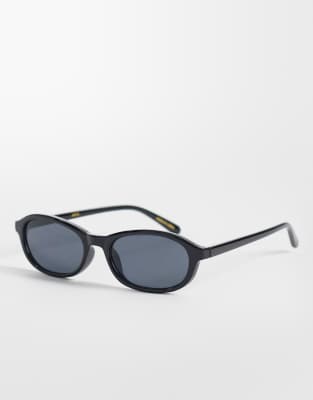 Mango - Lunettes de soleil ovales - Noir
