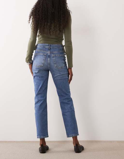 Mango - Lyseblå afslappede mom-jeans, 3 af 5