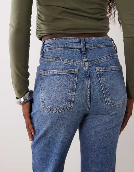 Mango - Lyseblå afslappede mom-jeans, 4 af 5