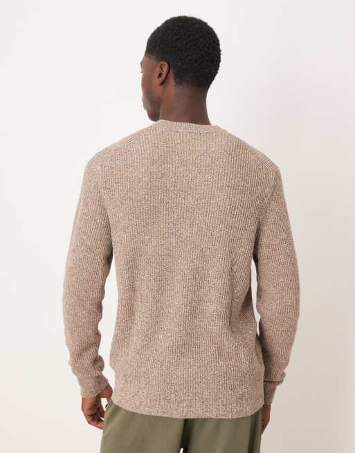 Mango - Maglione color pietra in 100% lana, 3 di 5