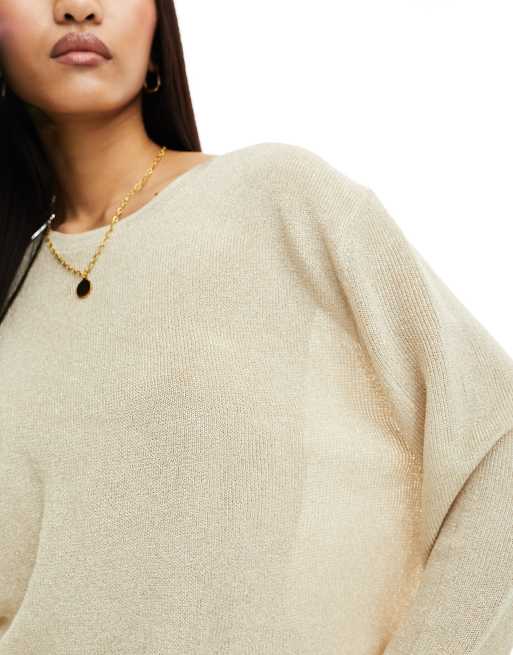 Maglione shop lurex oro