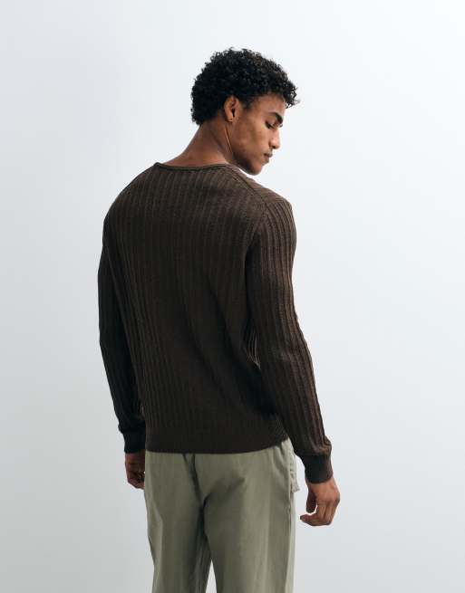 Mango maglione leggero marrone, 5 di 5
