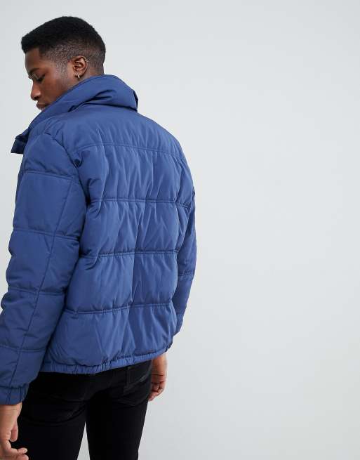 Mango Man Puffer Jacket In Blue