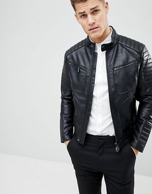 Men's Leather Jackets | Suede Jackets For Men | ASOS
