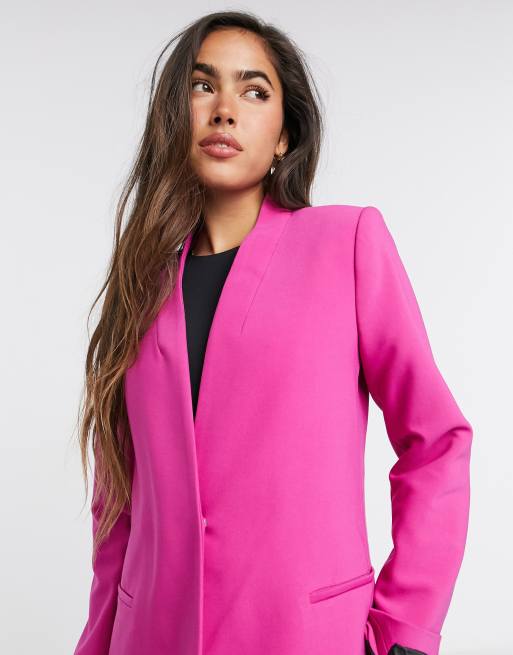 Manteau rose mango hot sale