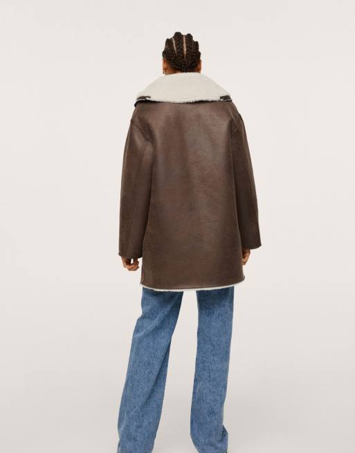 Manteau imitation mouton discount mango