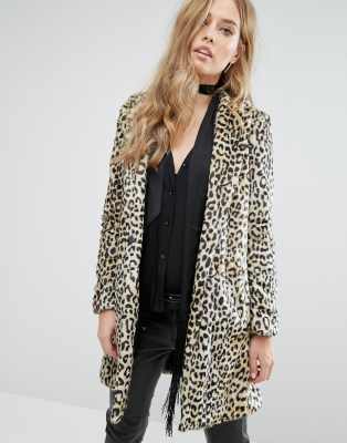 manteau léopard mango