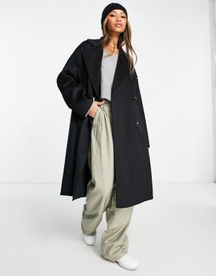 Mango - Manteau long habillé - Noir
