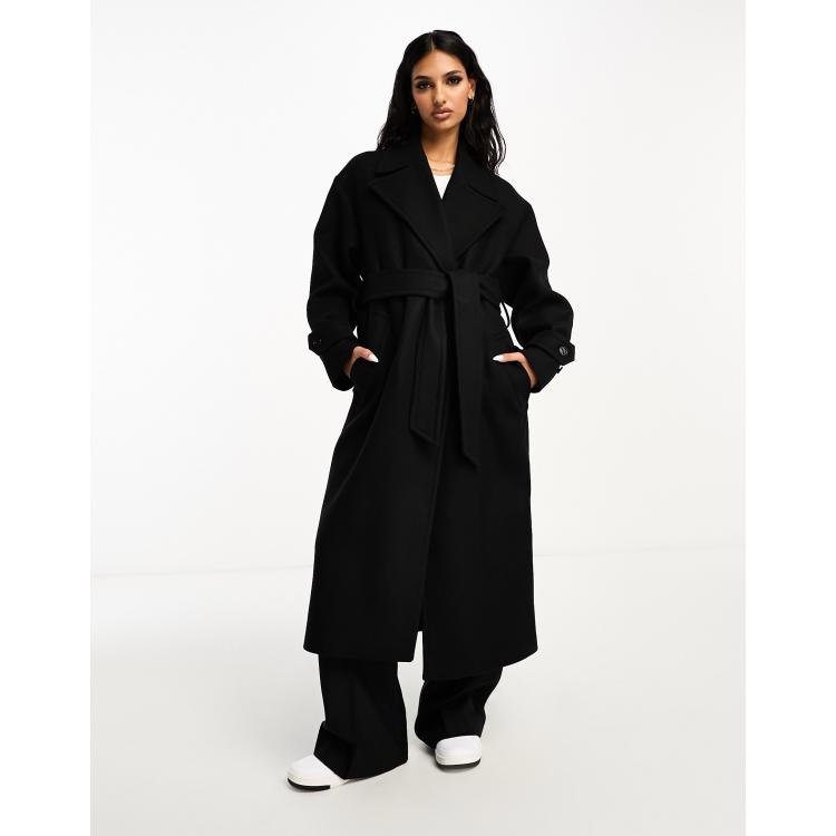 Mango manteau noir femme new arrivals