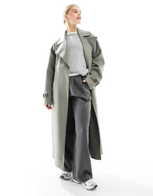 Manteau best sale mango gris