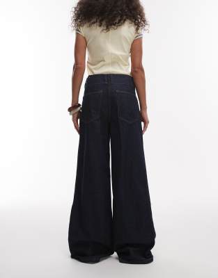 Mango Mar Concealed Button Jeans In Blue