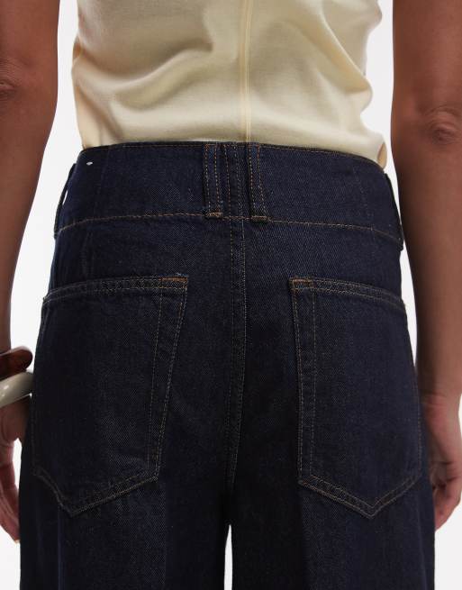 Mango – Mar – Indigoblå jeans med dold knäppning, 4 av 5