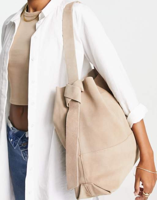 Mango leather outlet bucket bag