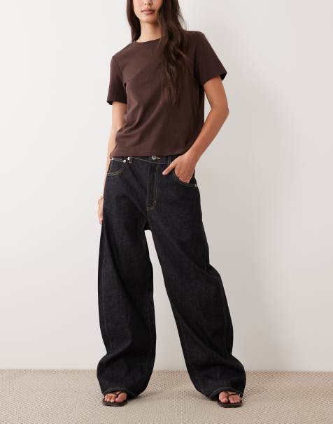 Mango – Mari – Straight Jeans aus 100% Baumwolle in Indigoblau mit Kontrastnaht - view 1