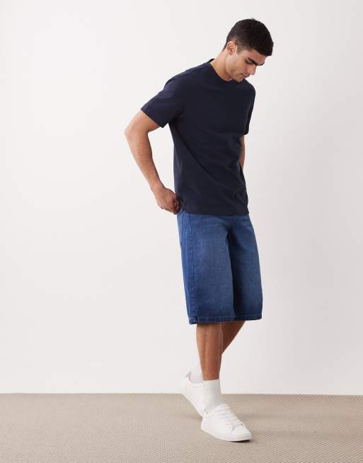Mango – Marinblå, avslappnad t-shirt med 100% bomull, 2 av 5