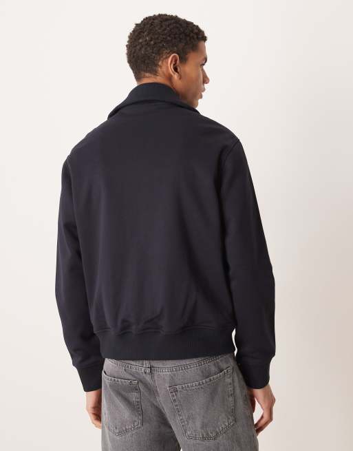 Mango – Marinblå sweatshirt med dragkedja, 3 av 5