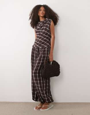 Mango Marmol Bubble Pants In Multi