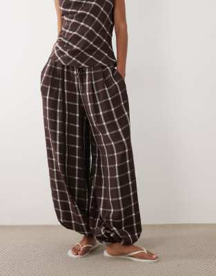 Mango Marmol Bubble Pants In Multi