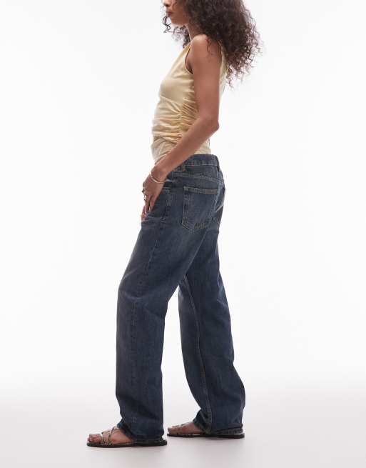 Mango – Marnie – Jeans in Vintage-Blau mit geradem Bein, 3 von 5