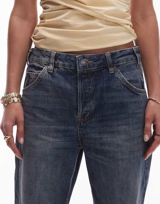 Mango Marnie straight leg jeans in vintage blue, 5 of 5