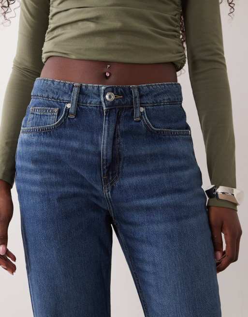 Mango – Matilda – Jeans in Dunkelblau mit geradem Bein , 3 von 5