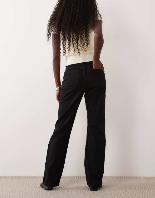 Mango Matilda straight leg jeans in black, 3 of 5
