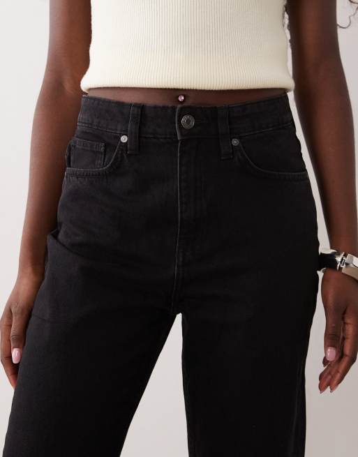 Mango Matilda straight leg jeans in black, 5 of 5