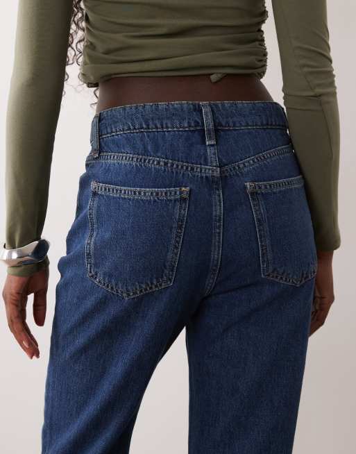 Mango Matilda straight leg jeans in dark blue , 5 of 5