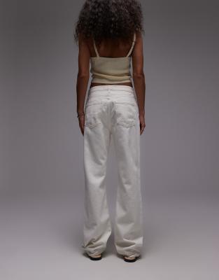 Mango Matilda Straight Leg Jeans In White