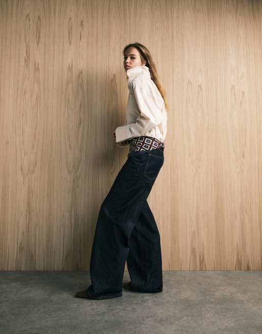 Mango – Max – Straight Jeans aus Baumwolle in Indigoblau mit Kontrastnaht, 2 von 5