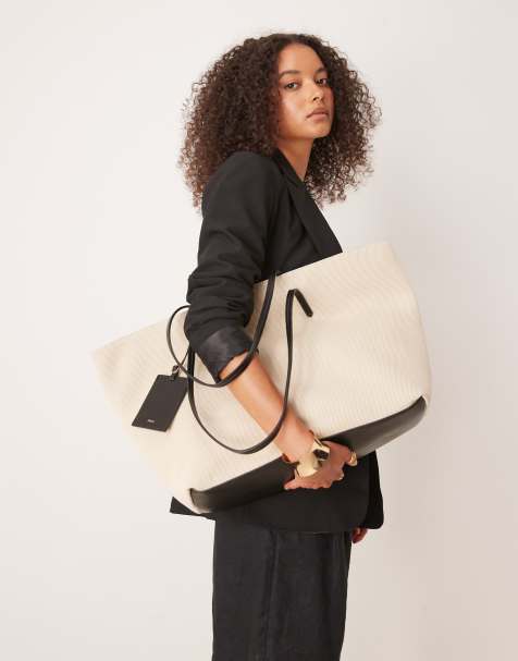 Mango - Maxi borsa classica avorio - view 1