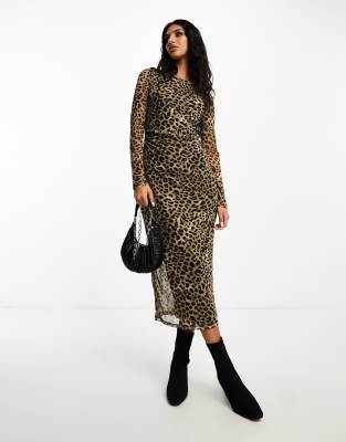 Mango maxi dress in leopard print | ASOS