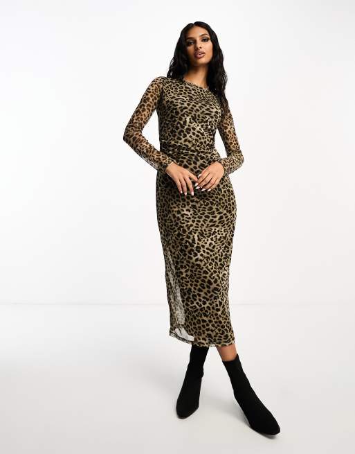 Leopard 2025 dress mango