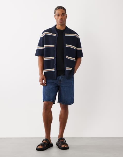 Mango - Mellemblå denimshorts med afslappet pasform - view 1