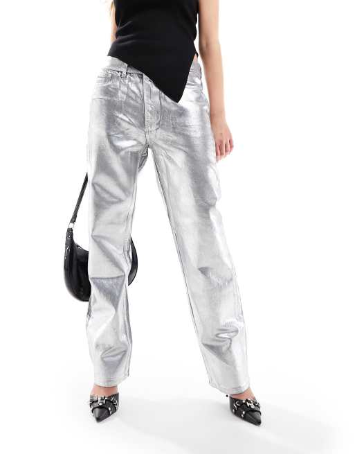 Mango hot sale silver pants