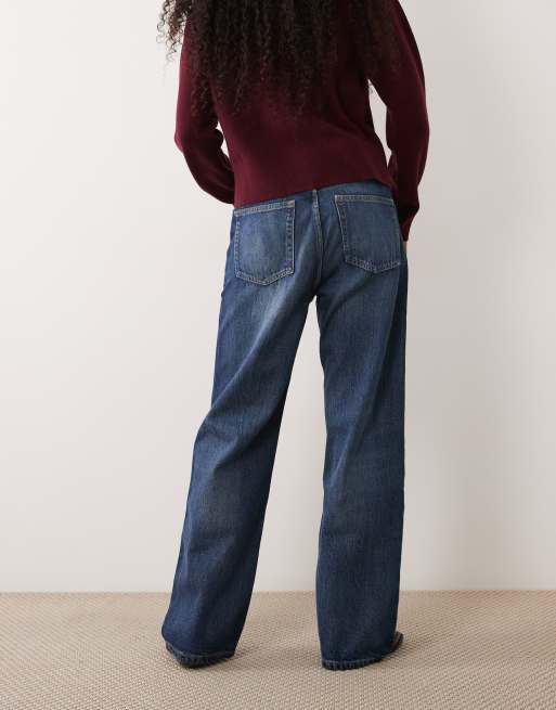 Mango Miami 100 % Baumwolle Straight Jeans in Dunkelblau, 2 von 5