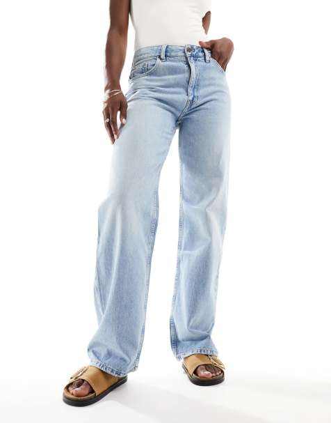 Mango – Miami – Blekta jeans med medelhög midja - view 1