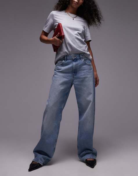 Mango - Miami - Jeans dritti a vita medio alta azzurri - view 1