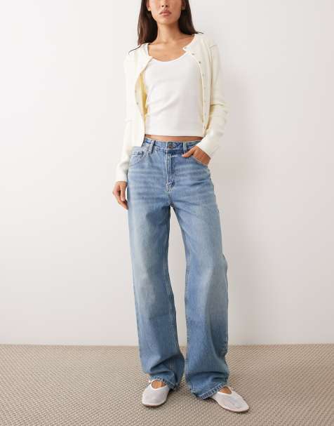 Mango Miami jeans dritti in cotone al 100% azzurri - view 1