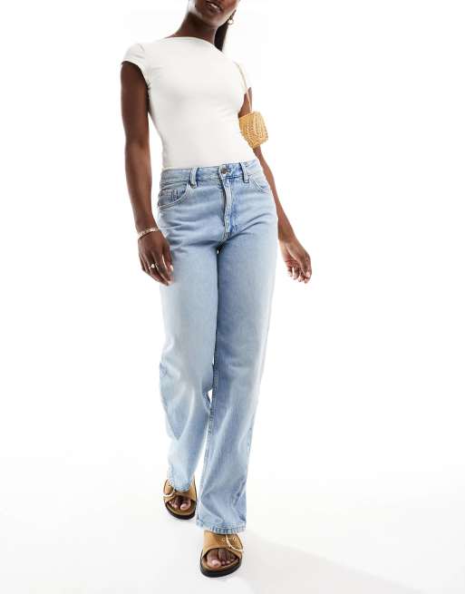 Mango - Miami - Jeans med mellemhøj talje i bleget vask, 4 af 5