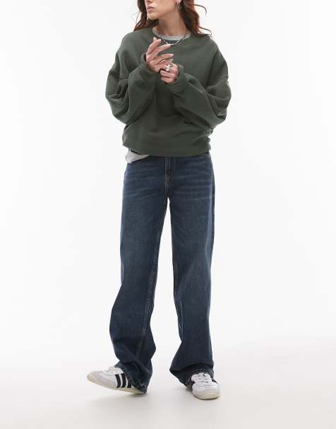 Mango - Miami - Rechte jeans met halfhoge taille en vintage blauwe wassing - view 1