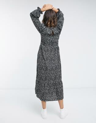 mango midi floral dress