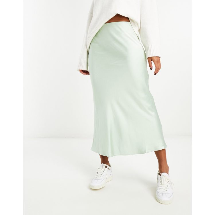 Mango green hotsell midi skirt