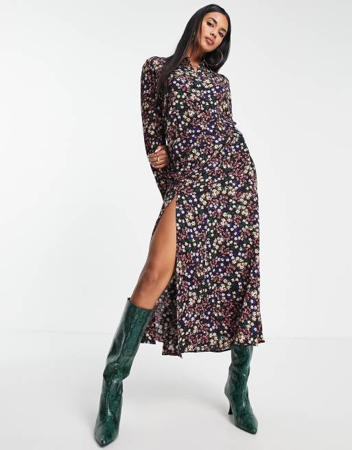 Mango midi shirt dress in floral | ASOS