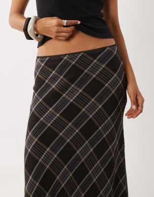 Mango Midi Skirt In Black