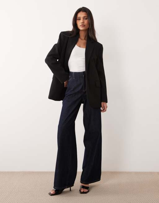 Mango – Mila – Czarna luźna elegancka marynarka, 2 z 4